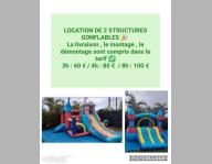 Location de 2 structures gonflables